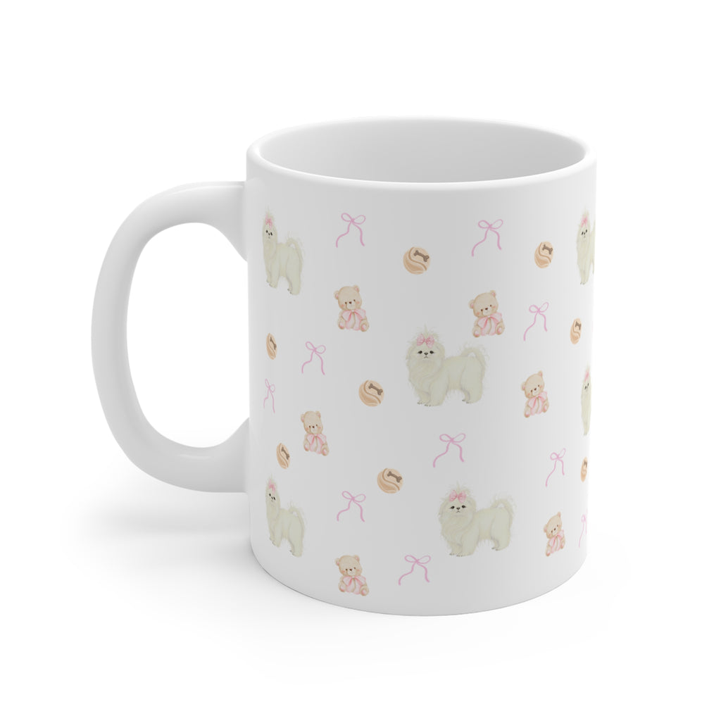 shih tzu mom mug | wraparound shih tzu coffee mug gift | kumi tzu