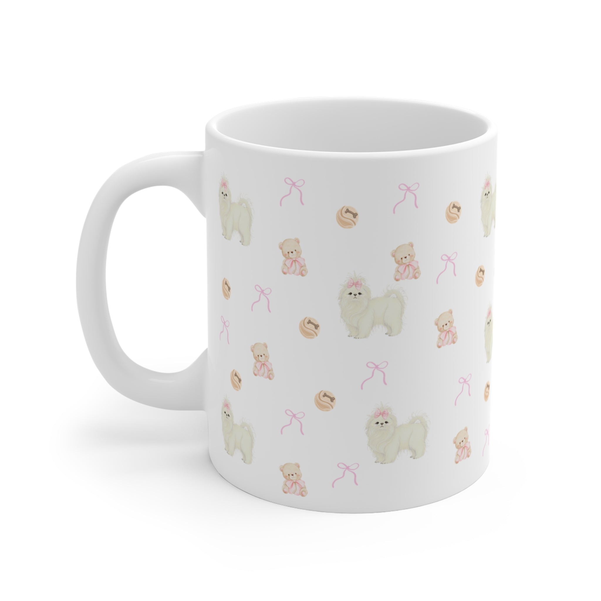 shih tzu mom mug | wraparound shih tzu coffee mug gift | kumi tzu