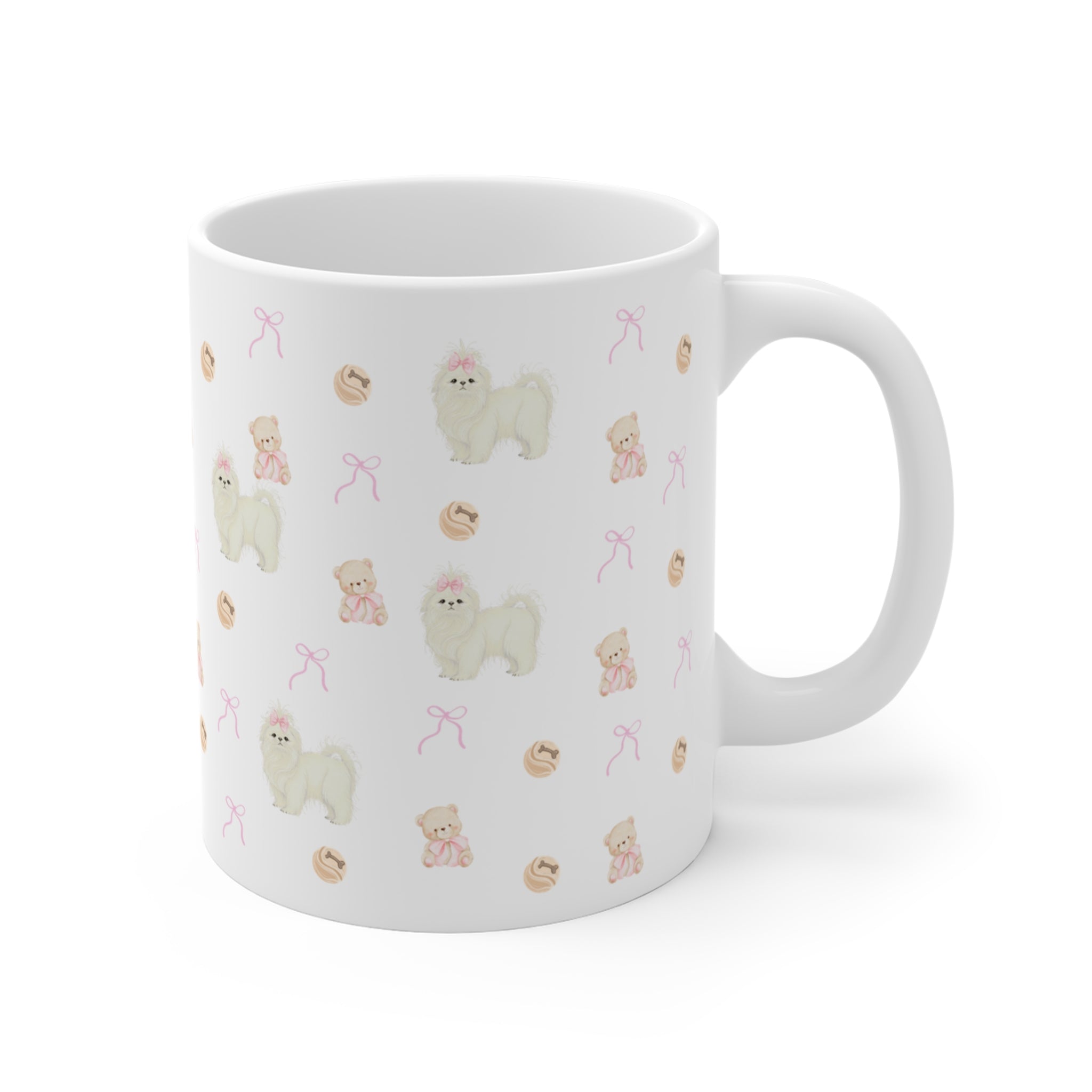 shih tzu mom mug | wraparound shih tzu coffee mug gift | kumi tzu